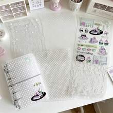 Stiker Transfer Tahan Air Korea DIY untuk Jurnal/Casing Ponsel/Gelas Minum, Stiker Dekoratif dengan Motif Sulur dan Bunga. - A - View 2