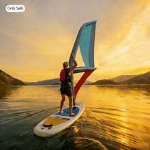 Quiltern Oxford Cloth PVC Inflatable Windsurf Sail With 360° Rotatable Base, Portable Adult Water Surf Equipment With Pump Backpack Foot Strap For Seaside Outdoor Sport Gift - Modern - View 3