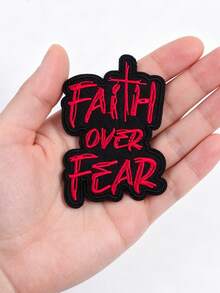 Patch Bordir "Faith Over Fear", Lencana Perbaikan DIY Tempel Setrika, Cocok untuk Pakaian, Tas, Sepatu, Topi, Dekorasi Rumah - beraneka warna - View 9