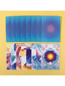 Angel Pattern Your Guide Oracle Cards - 56 Cards Oracle Deck, Enhance Your Sixth Sense, Get Divine Help, Improve Yourself - Multicolor - View 5