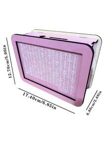 1 pieza Hucha pequeña con símbolo de Dólar/Euro, Caja de dinero de madera DIY rosa & azul, Reutilizable y escribible, Adecuada para monedas y billetes, Plan de ahorro, Regalo para niños y niñas, Temporada de vuelta al colegio Decoración de Halloween, Suministros de aprendizaje - Multicolor - Ver 2