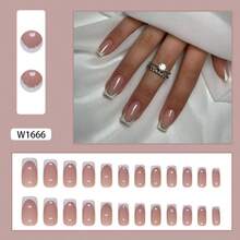 Press On False Nails - Dusty Pink - View 2