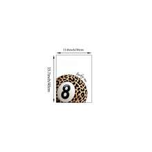 1/3件豹紋帆布壁畫，時尚雜誌風格海報，豹紋王牌撲克牌，幸運球藝術油畫，現代奢華動物牆飾，黑金中性色藝廊牆飾，適用於客廳、臥室、辦公室、居家，無框 - 彩色 - 查看 9