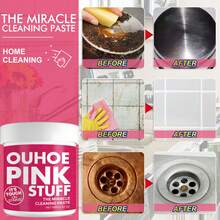 Gentle Multi-Purpose Cleaning Paste, Removes Heavy Kitchen Grease, Universal Pink Bucket Cleaning Powder - Solid State - View 6