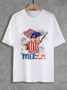 Love You Gift,Sandlot 4th Of July Graphic TShirt, Hambino Sandlot Baseball Movie Independence Day Sweatshirt, Best Gift For Men Women, Summer Patriotic Tee Top Crewneck - White - View 1
