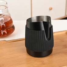 1個 350ml 牛奶發泡壺 防燙矽膠杯套 咖啡館咖啡杯發泡器 拿鐵壺 奶泡杯 咖啡壺，不鏽鋼牛奶發泡壺 濃縮咖啡拿鐵藝術壺，奶泡製造杯，人體工學出水口牛奶加熱壺 - 彩色 - 查看 12
