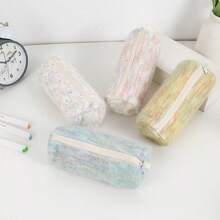 4pcs, Cartoon Plush Pencil Case, Versatile Girly Stationery Storage Bag - Multicolor - View 1