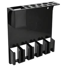 Barber Tool Organizer Storage Rack, Multi-Slot Hair Clipper Scissors Comb Holder, Professional Salon Hair Styling Tool Storage Caddy For Barbershop & Home Use - Multicolor - View 12