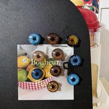 6/12pcs Creative Realistic Eye-Shaped Fridge Magnets, Funny Refrigerator Magnet Decor, Essential Kitchen Home Decor, Room And Desk Accessories, Gothic Glass Eyeball Fridge Magnets - Multicolor - View 7