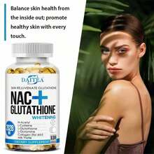 Daitea NAC & Glutathione Daily Supplement Capsules, 120 Count - 2bottel - 查看 4