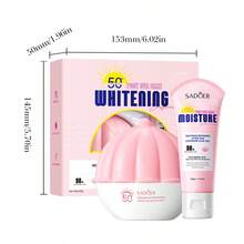 SADOER Juego de Protector Solar de Gel de Aloe Vera (40g+60g), Ligero y No Grasoso, Hidratante e Impermeable, Loción Protectora Solar con Protección UV, Protector Solar Iluminador, Adecuado para Viajes, Camping, Senderismo, Escalada en Montaña, Aire Libre, Playa - Varios - Ver 8