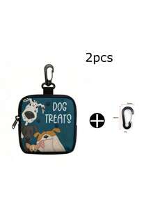 Zippered Pet Treat Bag, Portable Polyester Pet Treat Pouch With Zipper Closure, Suitable For Outdoor Activities And Walking Dogs; Designed For Dog Owners And Trainers, Convenient For Carrying Pet Treats, Accessories, Toys And Other Items; Multi-Functional Dog Walking Bag With Treat Storage Function, Pet Supplies - Multicolor - View 11