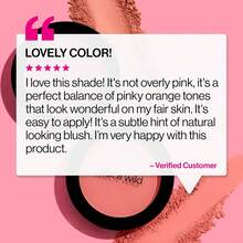 Wet N Wild Color Icon Blush, Effortless Matte Sheer Glow & Seamless Blend, Luxuriously Infused Smooth Jojoba Oil, Cruelty-Free & Vegan - Pinch Me Pink-Father's Day - 捏捏我粉紅(包裝) - 查看 3