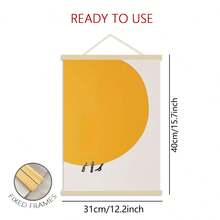 1pc "We Can Move The Sun Together" Abstract Sun Canvas Wall Art Poster, Unframed Decorative Gift - Multicolor - View 17