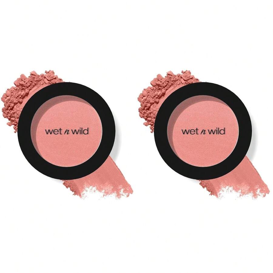 Wet N Wild Color Icon Blush, Effortless Matte Sheer Glow & Seamless Blend, Luxuriously Infused Smooth Jojoba Oil, Cruelty-Free & Vegan - Pinch Me Pink-Father's Day - 捏捏我粉紅(包裝) - 查看 1