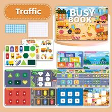 Fun Children's Busy Quiet Book, Multiple Themes With Reusable Stickers, Durable Material, Interactive Learning Aid For Home And Classroom, Improves Fine Motor Skills And Cognitive Abilities, Essential Back-To-School Gift For Kids - Multicolor - View 9