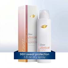 Dove Clinical + Care Antiperspirant Deodorant Dry Spray For Women Fresh Peach With Nourishing Serum 3.8 Oz-Father's Day - 3.8 盎司(1 包) - 查看 6