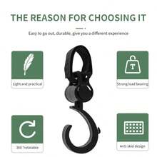2pcs Cartoon Stroller Accessories Large Hook, Umbrella Stroller Hook, Hook And Loop Stroller Hook - Multicolor - View 6
