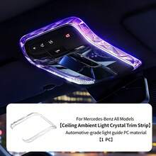 適用於 A-Class、B-Class、E-Class、C-Class、G-Class、S-Class、Eq-Class 的內飾改裝配件，提升內裝豪華感，時尚車頂裝飾配件 - 賓士閱讀燈水晶裝飾框 - 查看 1