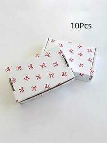 10 Buah Kotak Pesawat Berwarna-warni dengan Motif Hati dan Pita Merah Muda, Kokoh dan Tahan Lama, Cocok untuk Menyimpan Perlengkapan Perang, Aksesoris, dan Kemasan Kartu, Menggabungkan Estetika dan Kepraktisan. - A - View 11