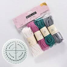 Benang Berwarna 4mm/20m (4-in-1), Benang Campuran, Benang Aneka Warna Cocok Untuk Merajut dan Merenda, Lembut dan Halus, Cocok Untuk Berbagai Kerajinan Merajut. Gugusan Benang Pelangi Berwarna-warni Berbentuk Awan, Cocok Untuk Merajut dan Merenda. - MultiWarna - View 11