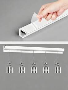 1pc Sliding Receipt Holder, Restaurant Order Clip, Kitchen Order Clip, Wall-Mounted Takeout Receipt Organizer, Suitable For Takeout, Waiter Bills, Restaurant, Kitchen And Food Truck Bill Clips - Multicolor - View 6