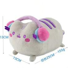 Cojín de Felpa con Forma de Gato Kawaii, Peluche Redondo y Suave, Juguete de Peluche, Animal de Dibujos Animados para Decoración de Habitación de Niñas, Regalo de CumpleañosLeTssgShop - 126 g 18 cm - Ver 8