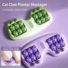 Massageador Magnético em Formato de Pata de Gato Fofo, Estimula os Meridianos dos Pés, Alivia a Tensão da Fáscia Plantar e a Dor no Calcanhar, o Rolamento Suave Alivia a Fadiga dos Pés Após Caminhar ou Exercitar-se, Adequado para Cuidados Diários dos Pés em Casa - A - Visão 2