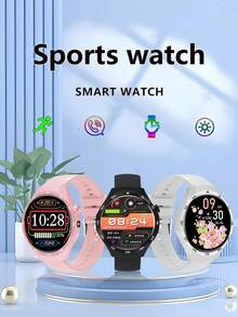 ERUN Unisex Smart Watch - Wireless Call/Text/Multiple Sports Modes/Remote Camera/Fitness Tracker, Compatible With Android And IOS Systems, USB Charging, Alloy Case/Silicone Strap, Fashionable Modern, Clear Screen Display, Perfect Gift For Men/Women/Lovers/Parents. - View 6
