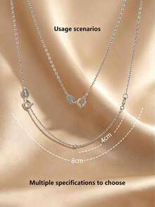 1 pieza Cadena Extensora Versátil y Extendida, Adecuada para Cadena de Extensión de Collar y Pulsera, Accesorio de Cadena Ajustable de Acero Inoxidable que Preserva el Color - Cadena de extensión con hebilla de resorte - Ver 2