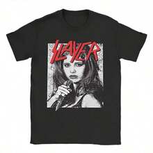 Buffys Vampire Metal Mashup Slayer Band Short Sleeve Cotton T-Shirt For Men And Women - Black - View 1