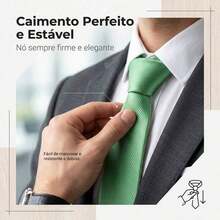 A Matte Twill Tie, A Versatile Tie Suitable For Work, Interviews, And Weddings. - 青碧色 - 查看 5