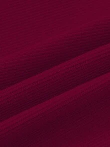3pcs/Set Girls' Flare Pants, Young Girl' Autumn Vertical Ribbed Trousers, Toddler/Small Child Slightly Flared Long Pants, Solid Color Minimalist Versatile Elegant Pants, Sister Outfit 3-Pack - Burgundy - View 7