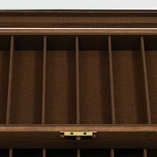 HOHOBLA 3-Layer Pocket Knife Display Case, 22 Slot Lockable Knife Storage Box With Clear Glass Lid, Wooden Collector Organizer Storage Box For Folding Knives - Walnut Color - 3-layer - View 8