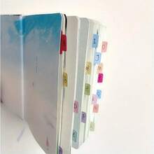 120 piezas de pegatinas marcadoras de páginas codificadas por colores, pestañas de índice escribibles para calendario, planificador, diario, cuaderno, búsqueda rápida, estudio, oficina y vida diaria - Talla única - Ver 7