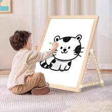 Children's Foldable Double-Sided Multifunctional Magnetic Drawing Board, Letter & Number Learning Foldable Blackboard Drawing Board, Dust-Free Erasable Writing Board Wall Sticker Painting Board Toy - Multifunctional Folding Drawing Board - View 5