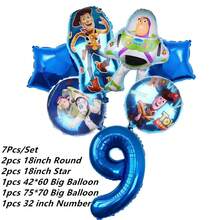Set Dekorasi Pesta Ulang Tahun Balon Karakter Kartun Mainan, Banner Kartun Lucu, Balon Foil & Lateks - View 18