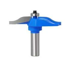Broca Conopial Romana, Vástago Redondo de 1/2 Pulgada Sobre Panel Elevado Gabinete Riel de Puerta Ogee y Brocas para Enrutador de Estilo, para Trabajos Manuales o de Carpintería Azul - como en la imagen - Ver 2