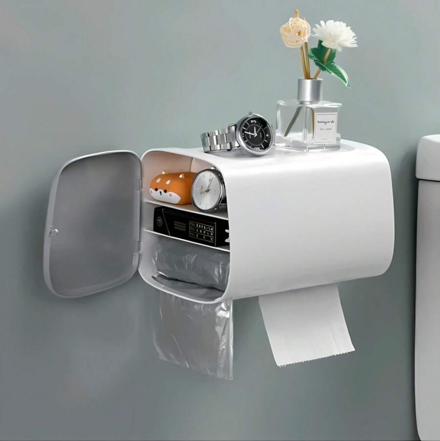 Caja de almacenamiento de pared - Blanco - Ver 1
