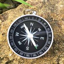 FUOYLOO 1pc Portable Mini Hiking Compass Set, Made Of High Transparency Material, Multi-Functional Survival Keychain Compass, Suitable For Outdoor Camping, Hiking And Navigation Scenarios - Black - View 11