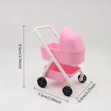 1 chiếc xe đẩy em bé mini tỉ lệ 1:12 cho nhà búp bê, xe nôi em bé mini mô hình chân thực, phụ kiện sưu tầm và quà tặng lễ hội hoàn hảo - Nhiều màu - Xem 11