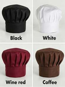 Customized Name Chef Hat, Dust-Proof Hat, Chef Hat Pattern, Adjustable Kitchen Cooking Hat, Suitable For Bakery, Cafe, Dessert Shop, Restaurant, Kitchen Work Hat - Multicolor - View 9
