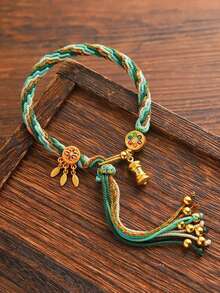 Adjustable Handmade Multi-Color Braided Rope Bracelet, Retro Bohemian Style, Comfortable For Daily Wear - Braided Bracelet - View 12
