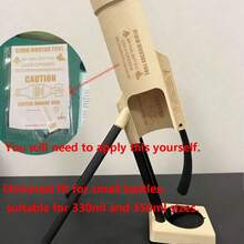 1個臼型開瓶器，免手持壓式瓶蓋發射器，重型啤酒開瓶器，趣味臼型瓶蓋發射功能開瓶器，男士居家/酒吧桌面父親節禮物 - 彩色 - 查看 12