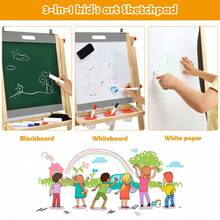 3-In-1 Wooden Art Easel For Kids With Drawing Paper Roll - With Paper Roll - View 7