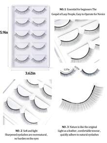 Professional Eyelash Extension Training Tool Set, Mannequin Head/Eyelash Mannequin Head, 0.07D Curl Mixed Eyelash Strips, Practice Tweezers, Beginner Eyelash Training Set (Pink) - Baby Pink - View 5