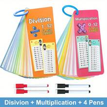 15pcs Multiplication And Division Flash Cards From 0 To 12 – Math Education Cards For Children 3 Years And Older, Reusable Teaching Materials, Suitable For Homeschooling And Early Education - A - View 1