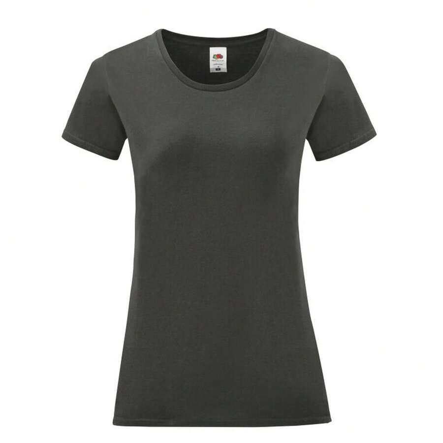 Fruit Of The Loom Womens/Ladies Iconic 150 T-Shirt - 輕質石墨 - 查看 1