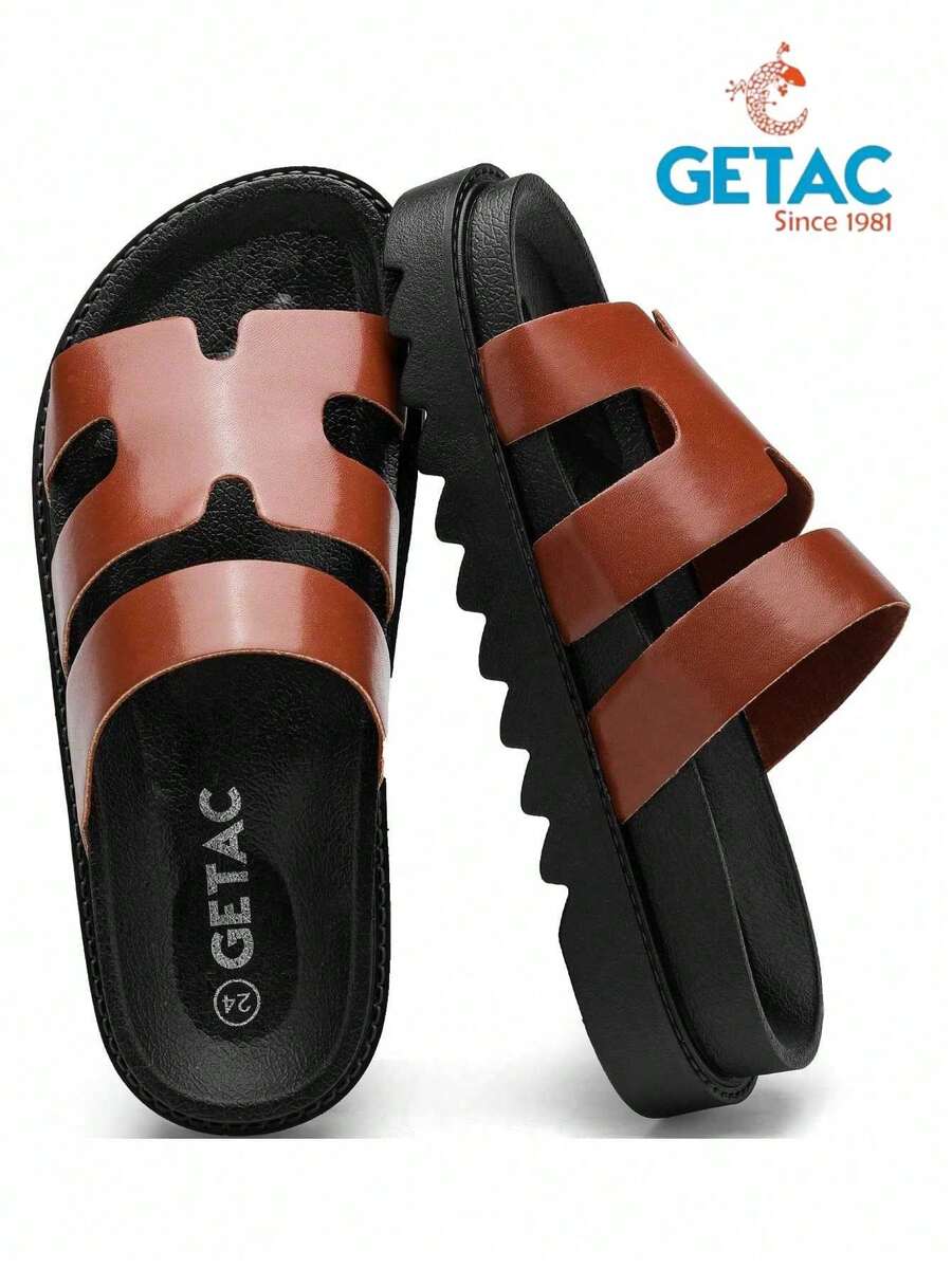 Getac CHANCLAS MUJER, SANDALIAS PLATAFORMA con punta abierta, Broche ajustable Suela Antiderrapante PANTUNFLAS, Casuales Cómodas.