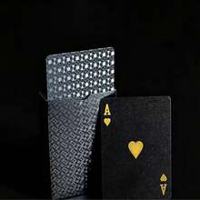 Luxury Gold Playing Cards - Waterproof - Ideal For Magic And Party Entertainment, PVC Material More Suitable For Party Use, Creative Toy, Card And Poker Series, Texas Hold'em - Multicolor - View 5